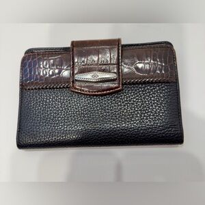 VINTAGE BRIGHTON Gina Bi-Fold Checkbook Leather Wallet